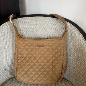 MZ Wallace Tan Quilted Shoulder Bag